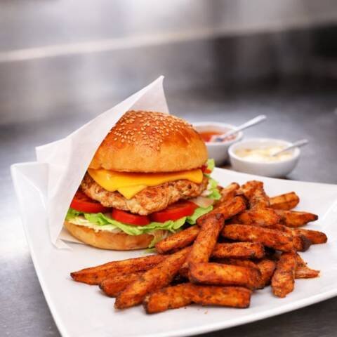 Chicken Burger (Hausgemacht)