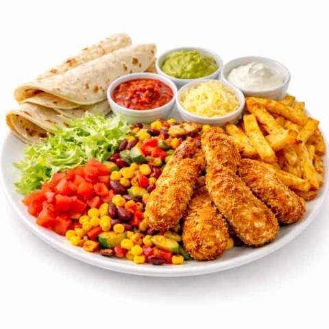 Fajita con Crispy Chicken