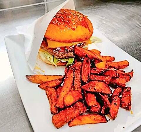 4.Texas Burger (Scharf) (Hausgemacht)